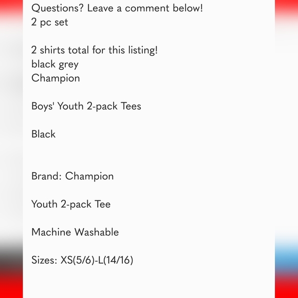 Champion Boy’s 2-Pack Performance Graphic Tee Set youth boys - Picture 5 of 6
